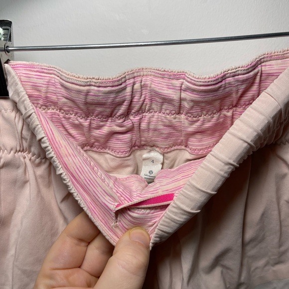 Lululemon Women’s Pink and white Run: Breeze By Skirt with built in shorts US 4 - Picture 6 of 10